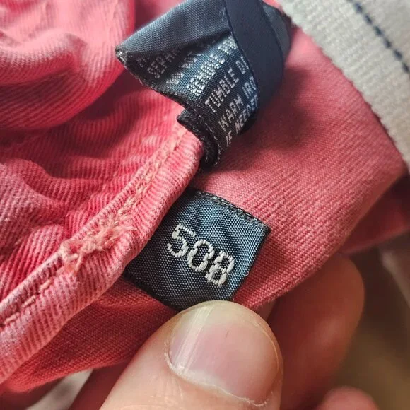 Lot of 2 Polo Ralph Cargo Shorts Mens 50 B Classic Chino Drawstring Cotton Read - Picture 12 of 16